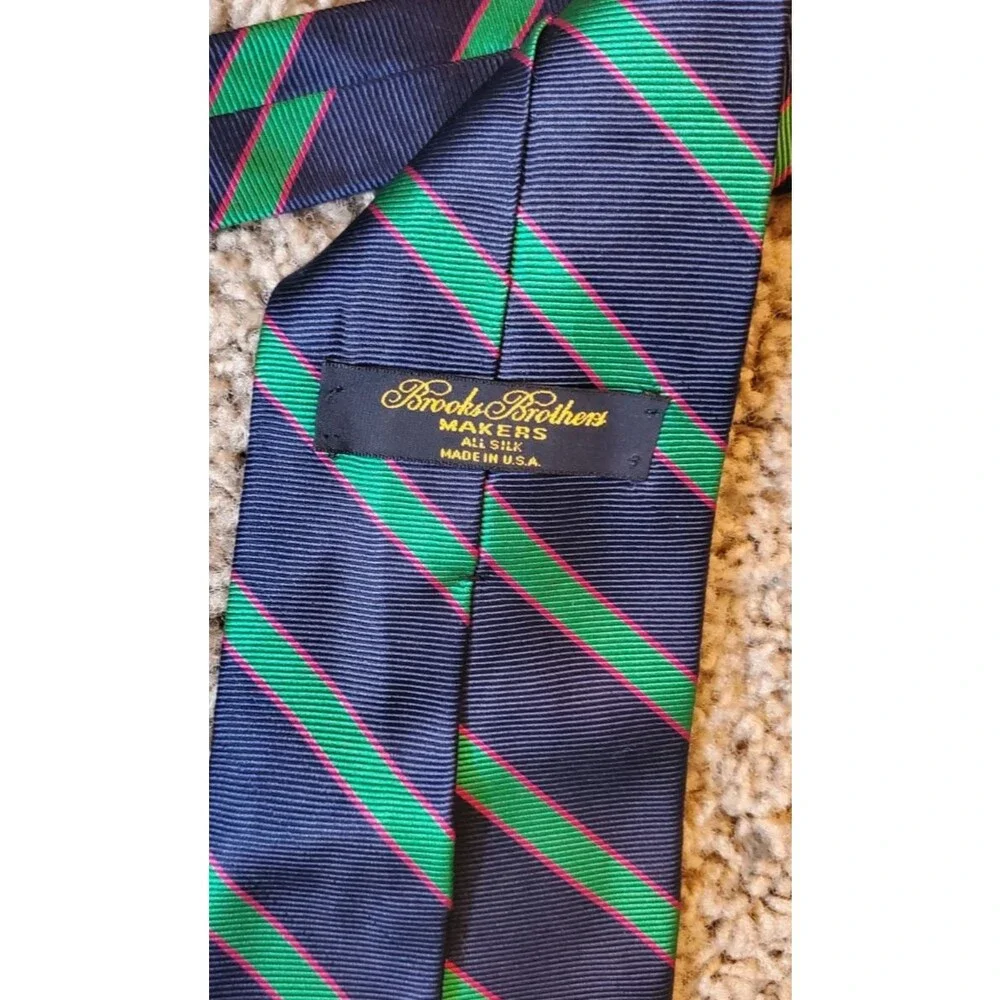 Lot of 3 Brooks Brothers All 100% Silk Neck Ties Mens